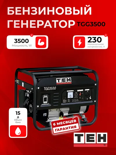 Бензиновый генератор TEH TGG3500