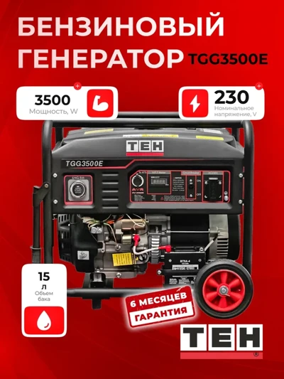 Бензиновый генератор TEH TGG3500E