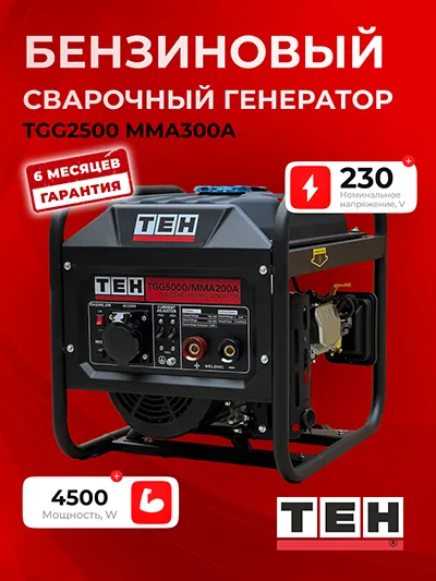 Бензиновый сварочный генератор TEH TGG5000/MMA200A
