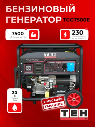 Бензиновый генератор TEH TGG7500E