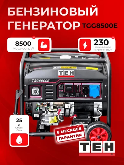 Бензиновый генератор TEH TGG8500E